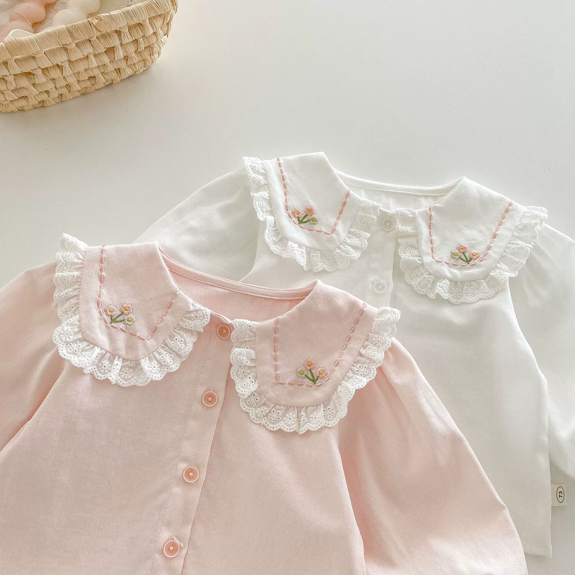 Весенняя детская рубашка в корейском стиле, 0-5 лет, в западном стиле