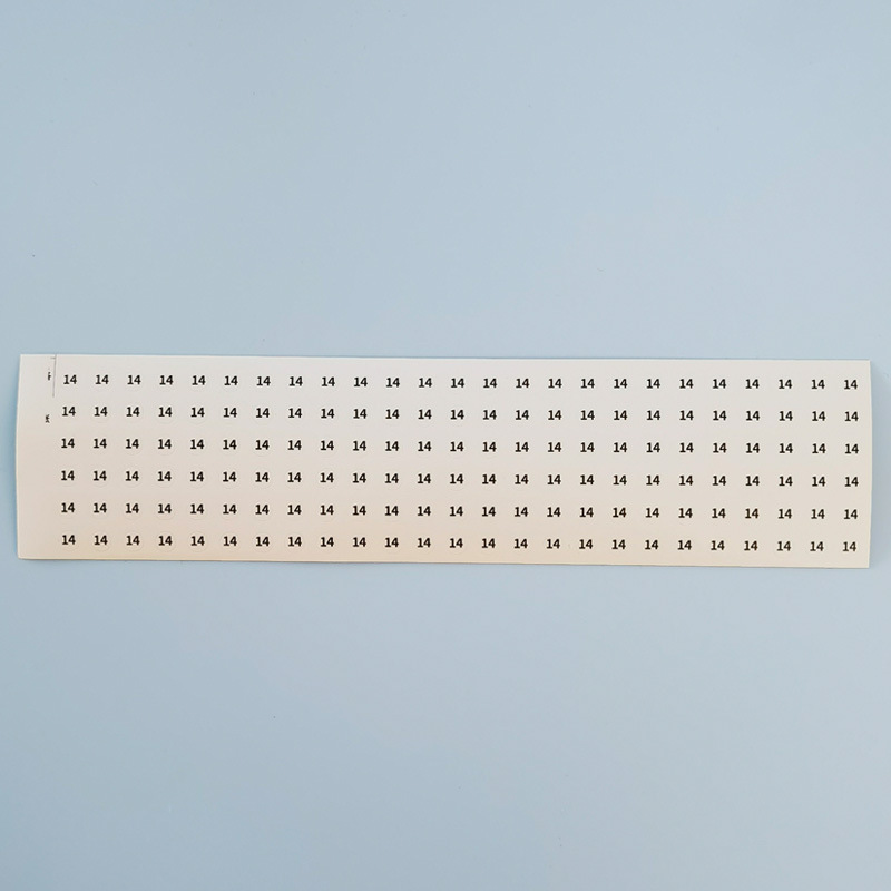 サークル番号デジタルステッカー透明黒字サイズデジタルライブラウンドpvc 5mmステッカーリングブレスレット|undefined