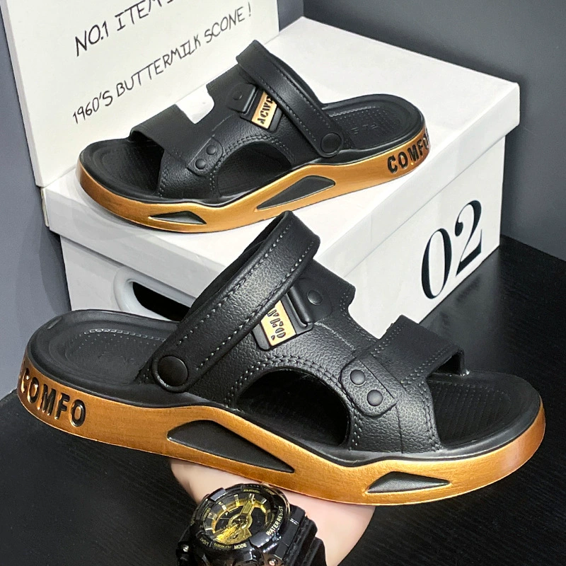 EVA сандалии мужская обувь летом носить двойные тапочки для вождения легкая износостойкая пляжная обувь повседневная тенденция сандалии мужчина