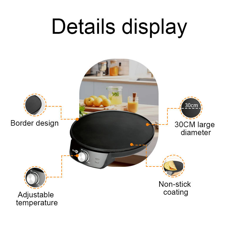 Cross-border European Standard Thin Multifunctional Spring Roll Maker, Pancake Griddle, And Grilling Machine_voghion.com