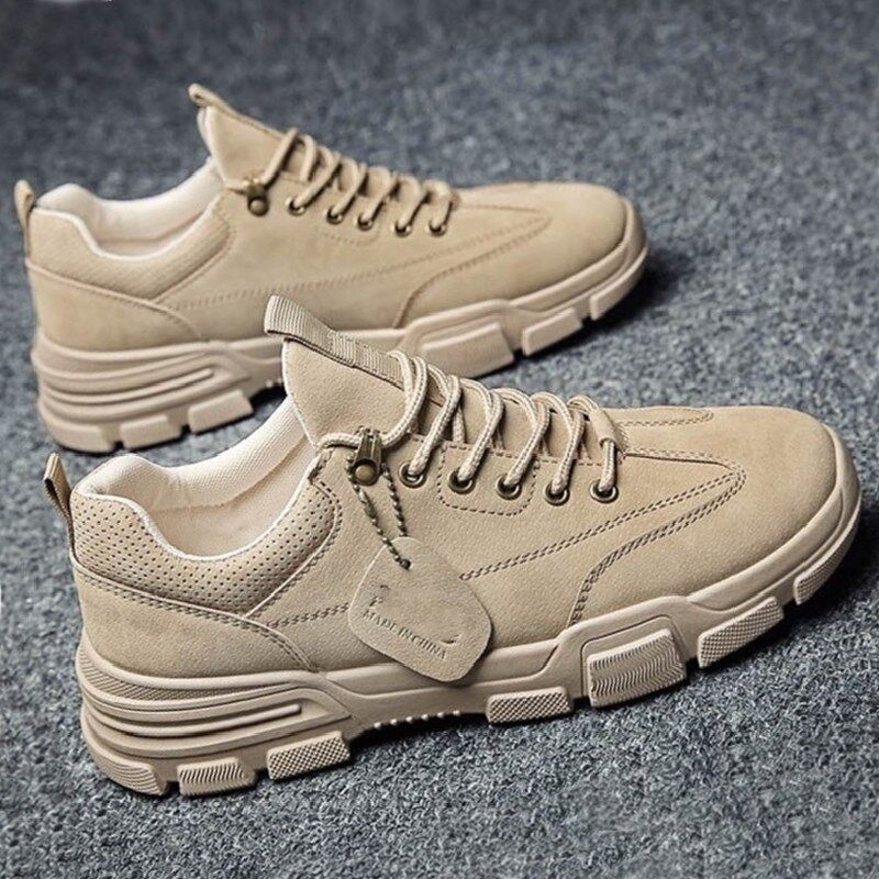 Zapatos de trabajo para hombres primavera 2024 nuevos zapatos de hombre antideslizante y desgaste zapatos de trabajo para hombres zapatos de patinaje casuales para el sitio de construcción