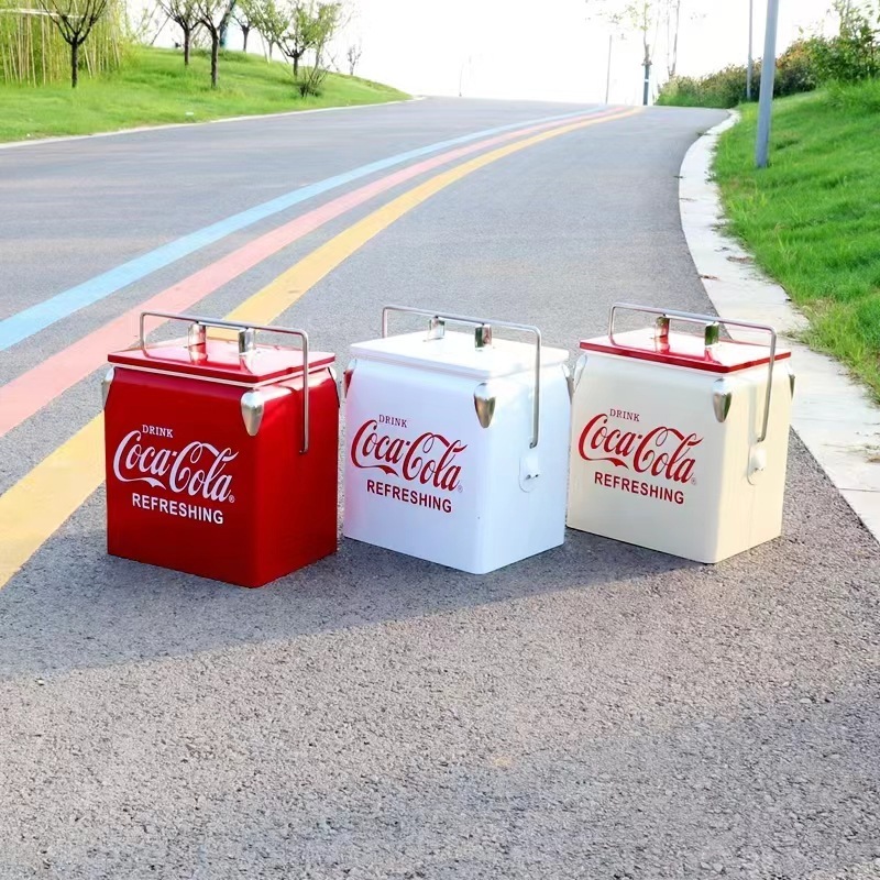 13L金属保温箱ステーキプレゼント氷桶屋外車載キャンプホテル冷蔵箱ロゴは決まっている|undefined