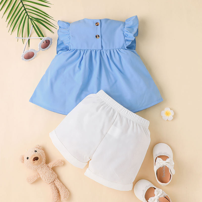 Children's Casual Summer Shorts Set Children's Vest Top Shorts Two-piece Set display picture 3