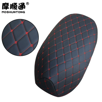 sun-proof thickened leather seat cover, Electric car cushion - q85cq80c-breathable-black-and-red-air-cushion
