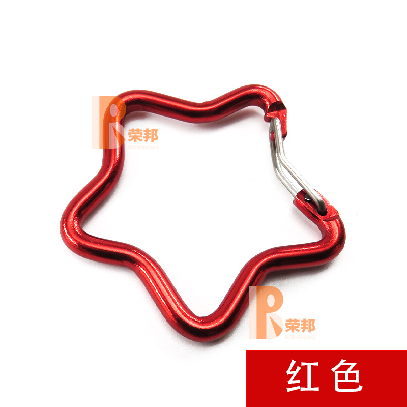 와이어 탄성 막대 다섯개 별 빨간색