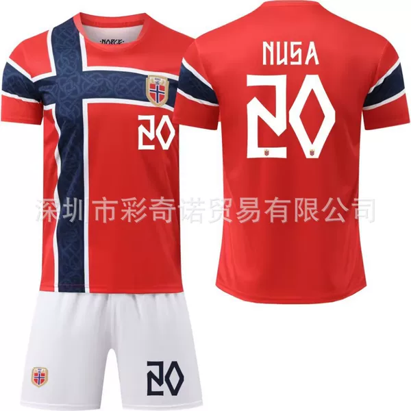2026 World Cup Norway England Spain home football jersey number 9 Haaland set football