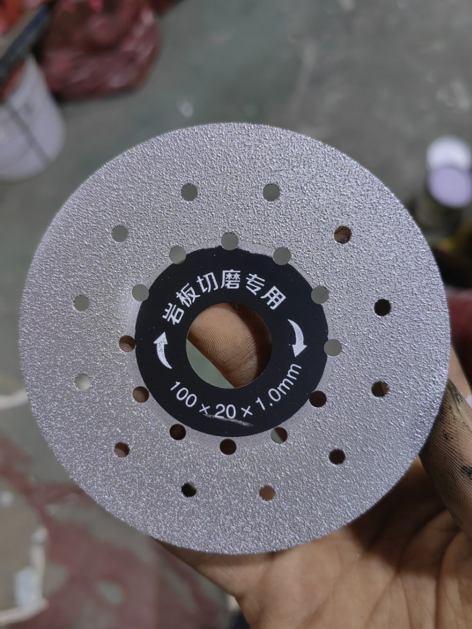 岩板切割片陶瓷砖修边45倒角斜切金刚石打不崩边神器磨边不蹦边