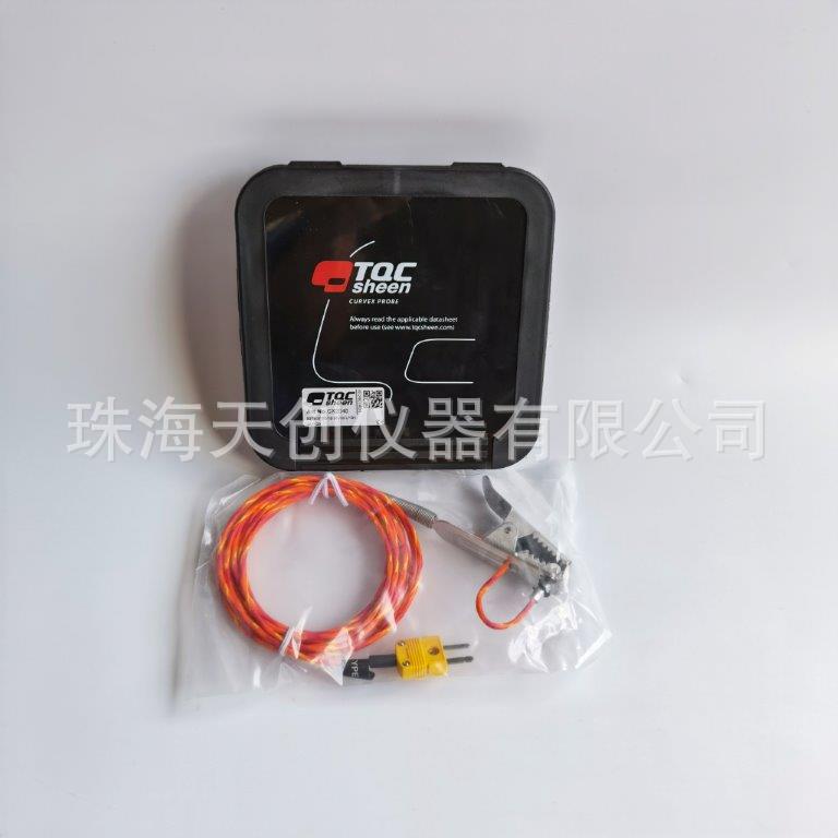 CX2040夹式工件表面热电偶 TQC 3M炉温仪测温探头 300度工件探头