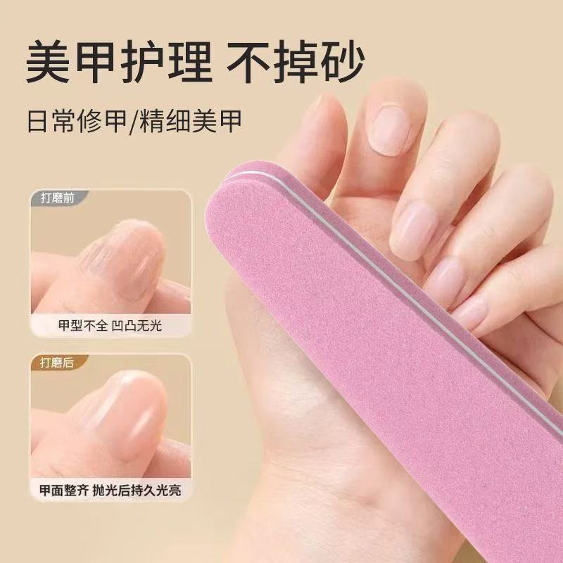 Uña de esponja tira de pulido tira de pulido de reparación de uñas tira de pulido de esmalte de uñas inclinado herramienta especial de manicure de pulido