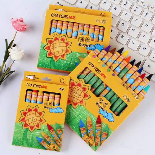 Wholesale crayons for primary school students painting graffiti pens multi-color oil pastels that do not dirty hands children's brush set crayons