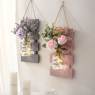 Decorations Pendant Wall Creative Small Pendant ins Plant Flower Bedroom Wall Hanging Painting Living Room Wall Hanging Decorations