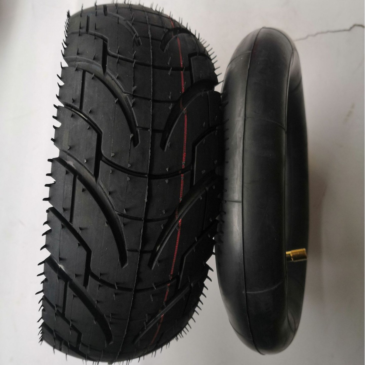 厂家直供10寸80/65-6/255x80/10X3电动滑板车内外胎加厚内外胎