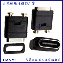 Typec������ˮIPX7 ��ˮUSBĸ��T�Ͷ��ӹ��zʽ ��ˮTYPEC����2P