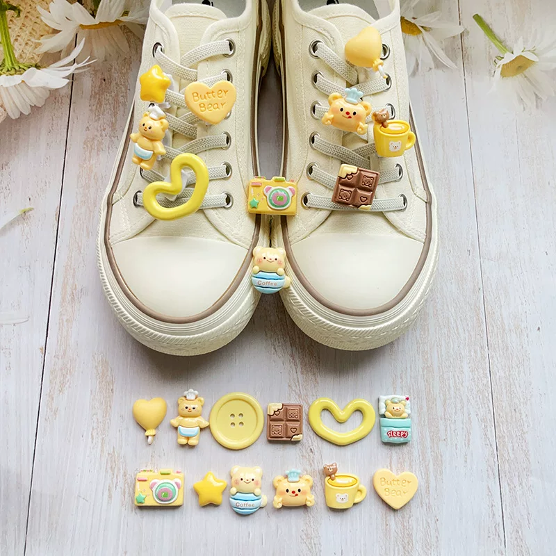 Nike Air Force 1, cartoon oil, шнурок пряжка, милый аксессуар, аксессуары, пряжка для обуви, с маленькими медведями