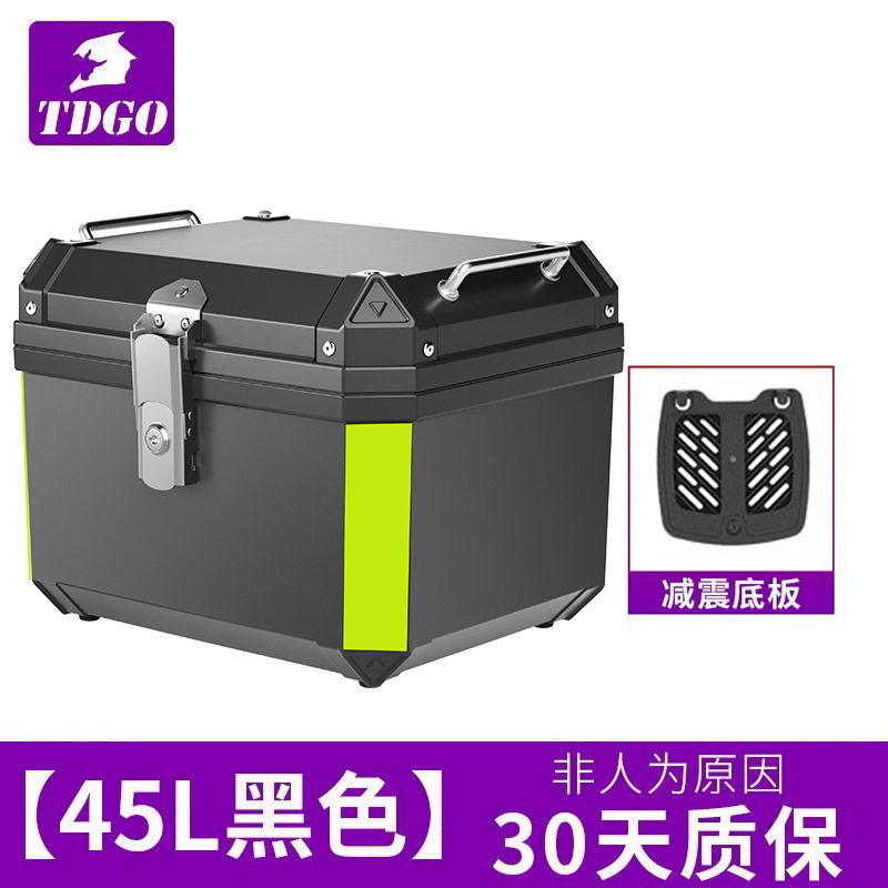 Caja trasera de motocicleta de gran capacidad no aleación de aluminio caja trasera de herramientas de scooter para vehículos eléctricos caja trasera universal