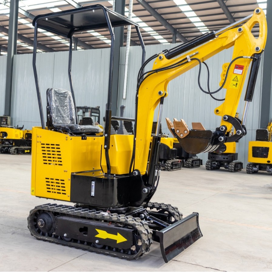 Exportación de Brasil 1.2 toneladas 1.8 toneladas mini excavadora agrícola pluma medición pendular excavadora multifuncional de construcción doméstica