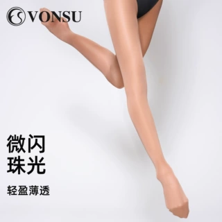 梵舒芭蕾大袜舞蹈袜珠光闪光连裤袜高弹显瘦连体服练功打底袜
