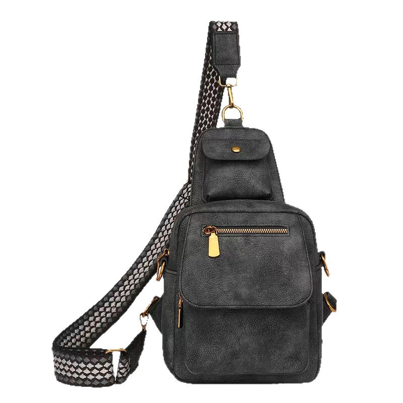 New Fashionable Soft Leather Chest Bag for Women, High-End Multi-Purpose Crossbody Bag for Women, Small Shoulder Bag for Going Out