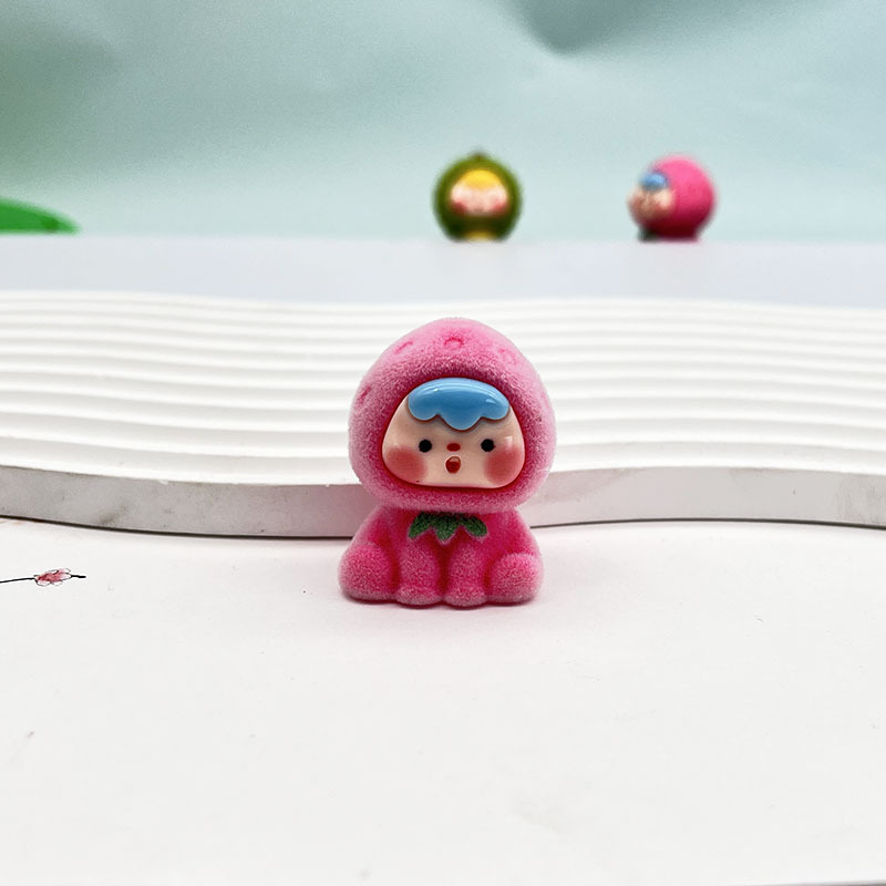 果物の子萌え粒樹脂創意立体手作りdiyアクセサリー微景観置物キーホルダーペンダント卸売り