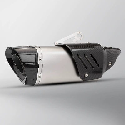 R6 Z900 K10 carbon – Exhaust pipe - titanium-color-real-carbon-head-real-carbon-cover