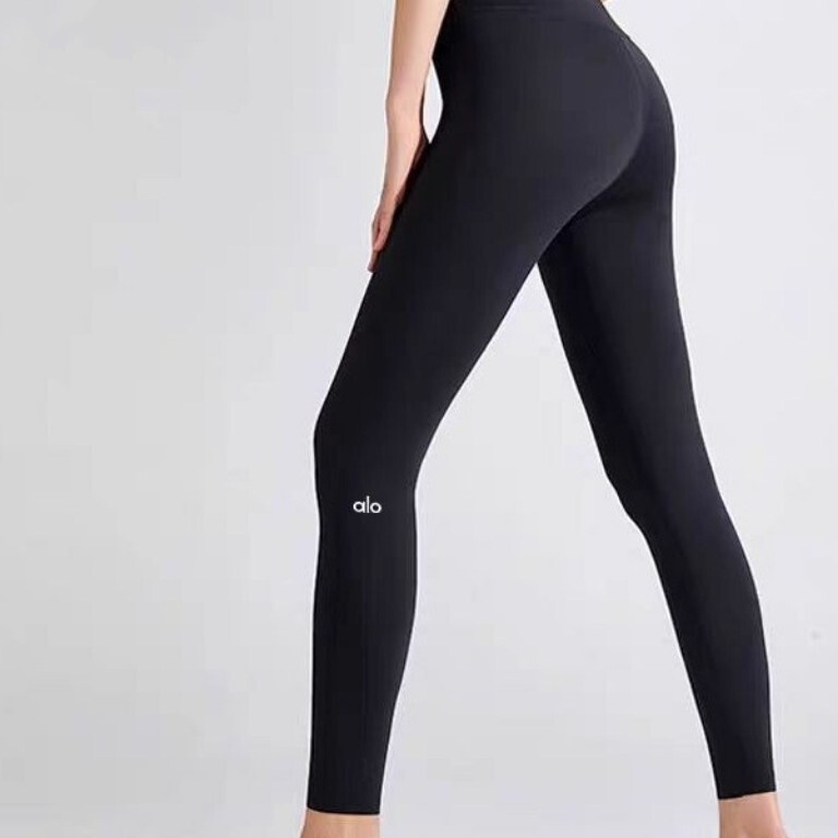 Al0 New High-Waisted Hip-Lifting Casual Fitness Pants Elastic Slimming Leggings for Pilates, Fitness, and Running