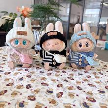 ����ä��labubu�������·�17cmLABUBUë�������Ɍ���Q�������b