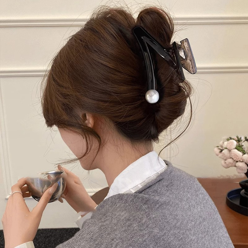 ドーパミンコントラストカラーグリッパー女性のかわいい多用途ヘアピン韓国スタイルのハイエンドヘアピン 2025 新しいアクリルヘアアクセサリー|undefined