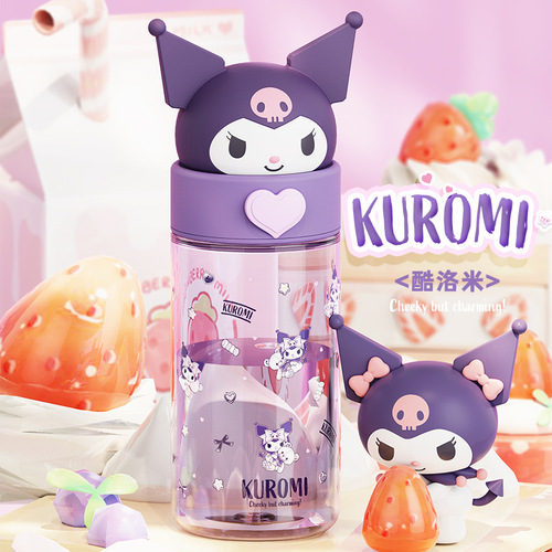 Doll Sanrio Space Cup Printed Tritan Water Cup with Direct Drinking for Primary School Students Cute Coolomi