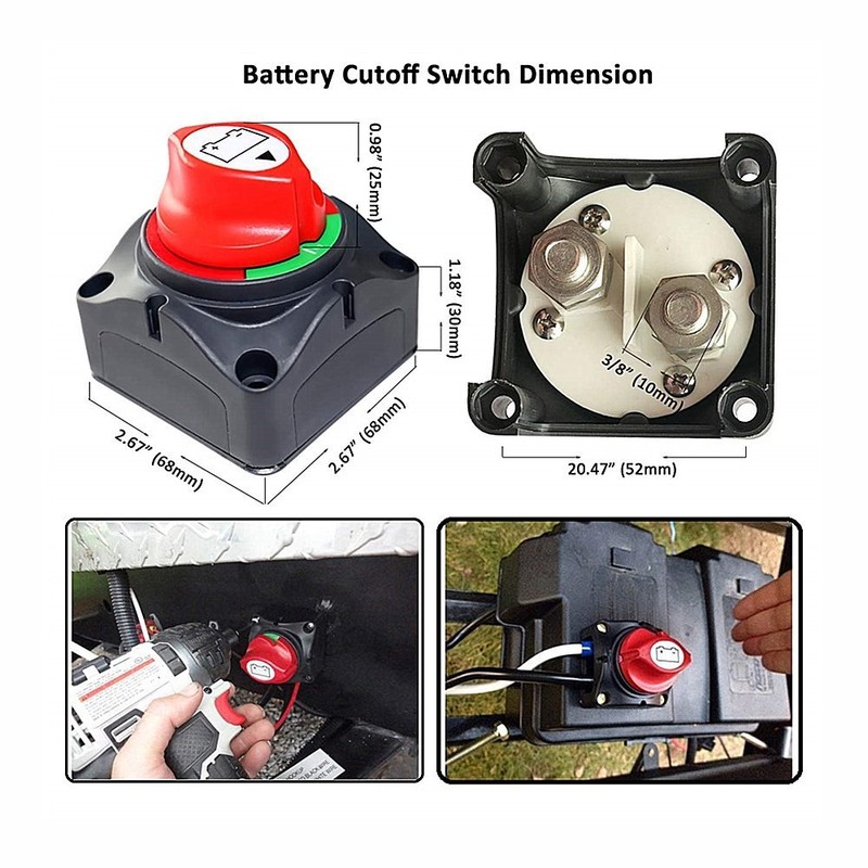 ヨット RV ギア 2 12-48V 電流漏電防止保護バッテリーノブ電源オフスイッチ車の改造アクセサリー|undefined