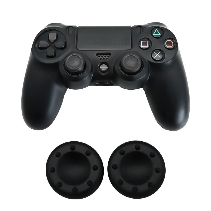 Защитный силиконовый чехол для геймпада PS4 Slim/Pro с двумя 8-точечными колпачками