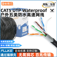 网线室外防水超五类CAT5e工厂直销家室内工程监控无氧铜网络线双