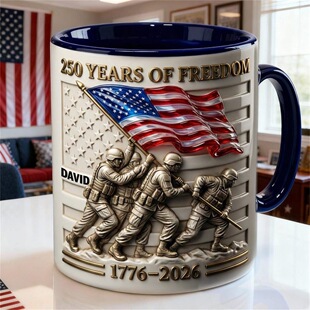 �羳����վ���R�d�R�˱�250����U.S. 250th Anniversary 3D Mug