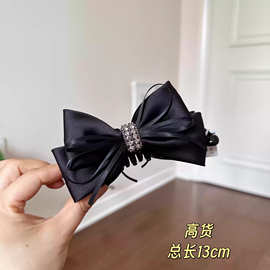 新款蝴蝶结香蕉夹高级感精致法式抓夹后脑勺盘发夹发饰头饰1219