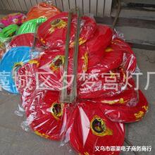 促销广告冬瓜灯笼彩色丝绸圆形日韩拉丝灯笼串户外大口拉丝灯笼40