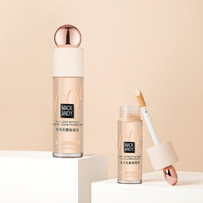 Margo Andy Light and thin Flawless Liquid Foundation Concealer combination box-packed Concealer waterproof Oil control invisible pore