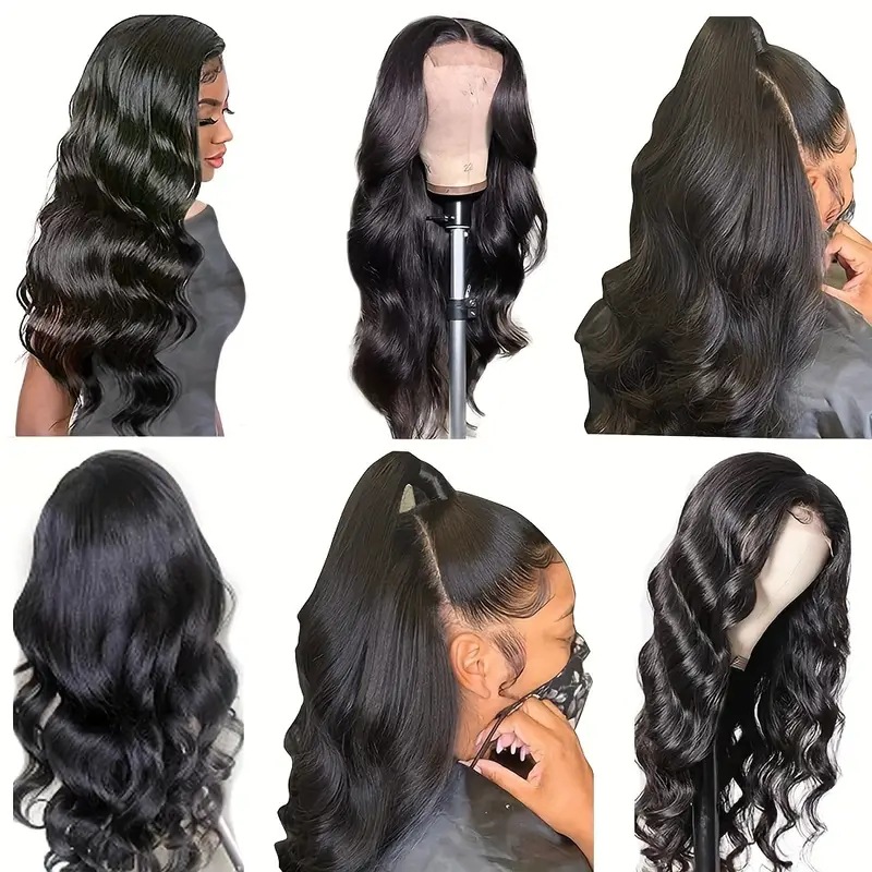 Parrucca alla moda con capelli lunghi, ondulati e ricci, in stile europeo/americano, extension di capelli sintetici, copricapo africano in pizzo._voghion.com