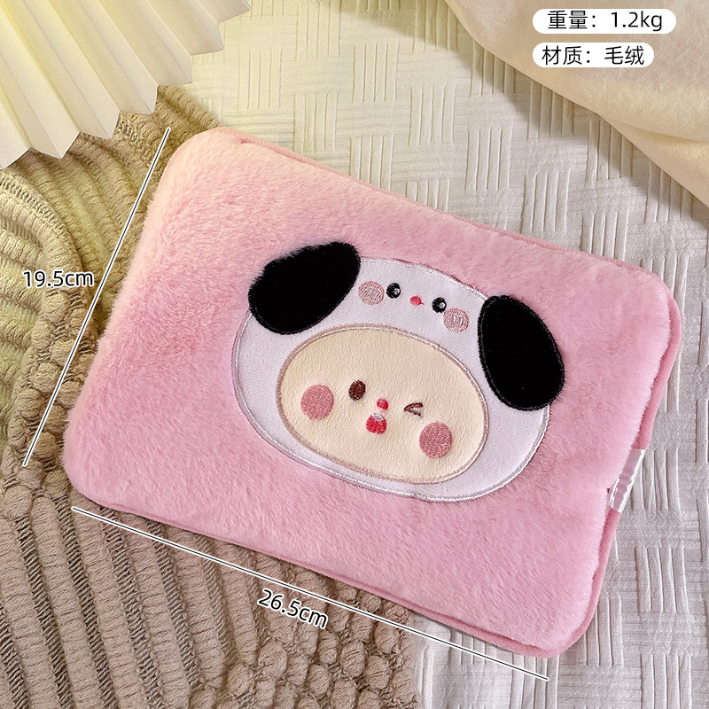 Bonita bolsa de agua caliente de peluche, bolsa de agua caliente a prueba de explosiones recargable, edredón caliente, 2024 nuevo caliente para bebés calientes eléctricos