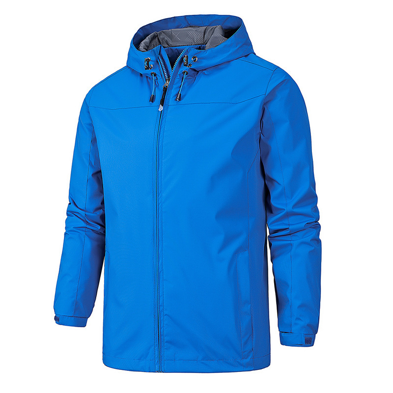 Chaqueta al aire libre de las mujeres otoño capa única delgada a prueba de viento impermeable pareja chaqueta de los hombres imprimible LOGO