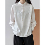 橘芷2025早秋法式温柔衬衫女款新款复古设计感宽松长袖上衣1214