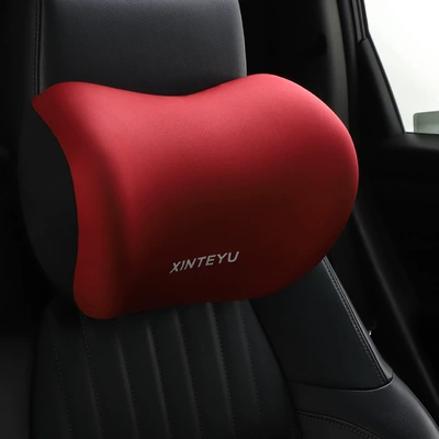 Headrest, Driving Lumbar Support Waist Support - burgundy-headrest