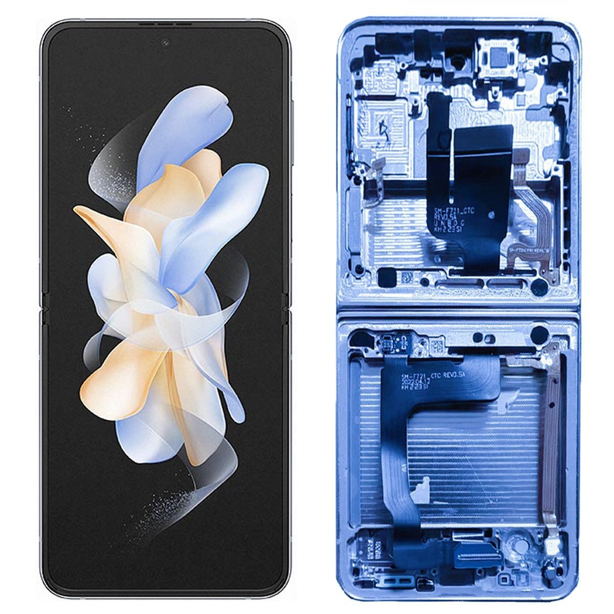 Aplicable a la pantalla de la serie Samsung Z FLIP, ensamblaje de pantalla LCD, ensamblaje de pantalla de teléfono móvil, pantalla plegable