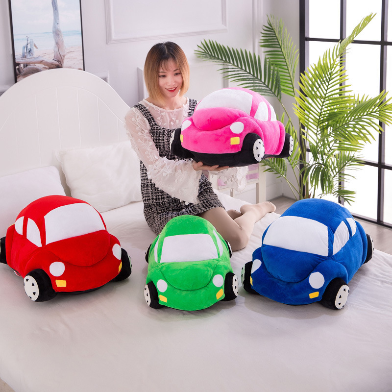 Simulation Cartoon Car Plush Toy Pillow Children's Birthday Gift Doll Sofa Ornaments Gift Doll Batch