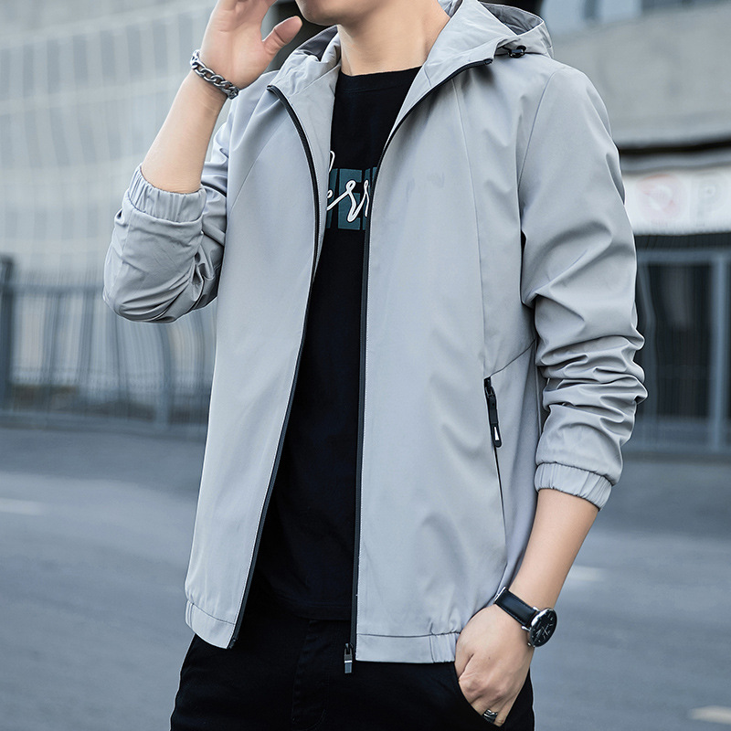 Men's Clothing spring new style workwear jacket men's spring casual autumn hooded jacket_ecoleips.com