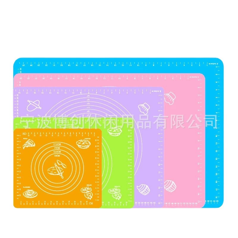 Силиконовый коврик для выпечки на кухне Силиконовый коврик для замешивания Пищевая утолщенная шкала Теплоизоляционная разделочная доска и лапша Приготовление пищи в наличии