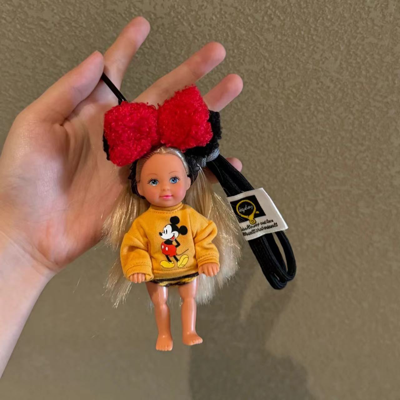 미키 헤드기어 인형 펜던트