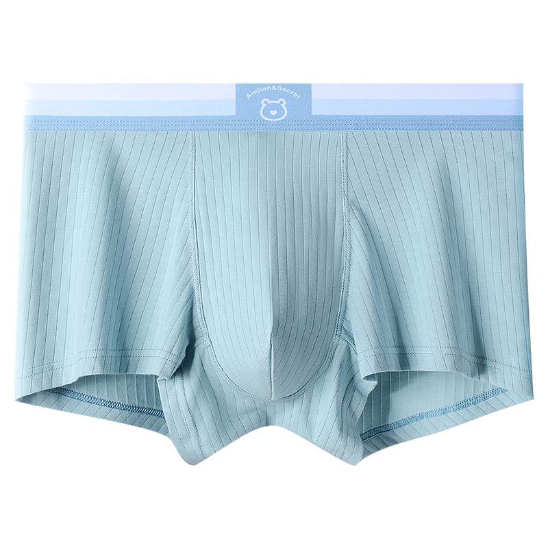 Ropa interior de los hombres de verano de algodón Boxer shorts jóvenes Boxer shorts cabeza de los hombres más tamaño ropa interior deportiva