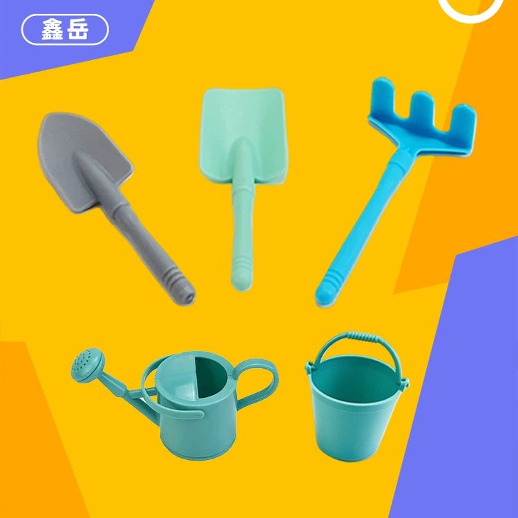 Набор садовых инструментов для детей: лейка, ведро, игрушечные инструменты для игр в песочнице, совок, квадратная лопата, аксессуары оптом