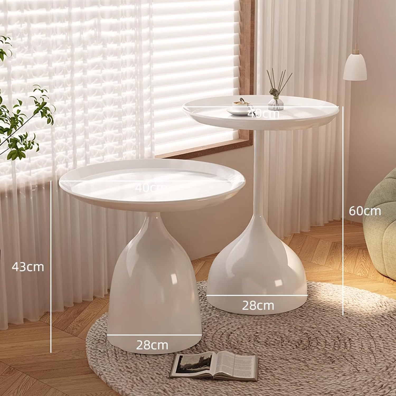 Transfronterizos pequeños hogares de hierro forjado mesas redondas simples mesas de té al lado del sofá mesas de té al lado de la cama sala de estar esquina de lujo ligera