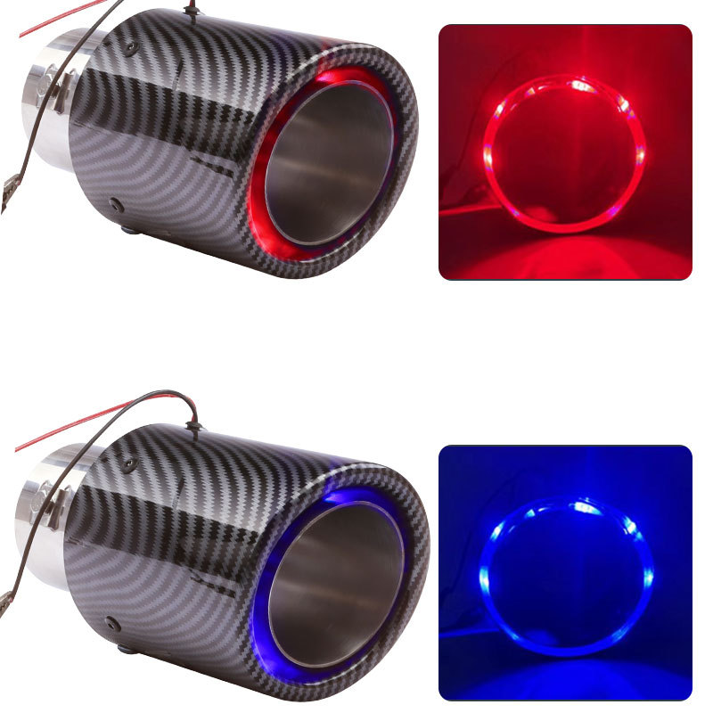 Car Modified Luminous Water Transfer Exhaust Pipe 2.5inch with Led Light Water Transfer Exhaust Pipe 63mm Water Transfer Exhaust Pipe