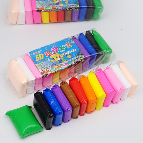 36 colors of clay, 12 colors of clay crystal mud, children's diy handmade space mud color mud set plasticine